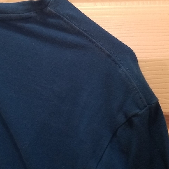 ALFANI Slim Fit Stretch (M) Womens Blue Tee Shirt - Picture 9 of 11